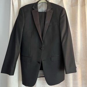 Calvin Klein tuxedo jacket (38L) AND pants (32/34)